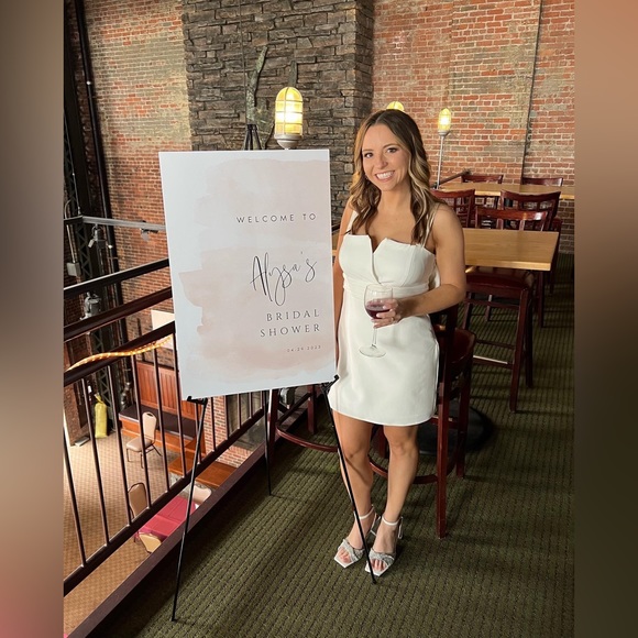 Aqua Brand Bow Back Mini Dress from Bloomingdales - Picture 3 of 5